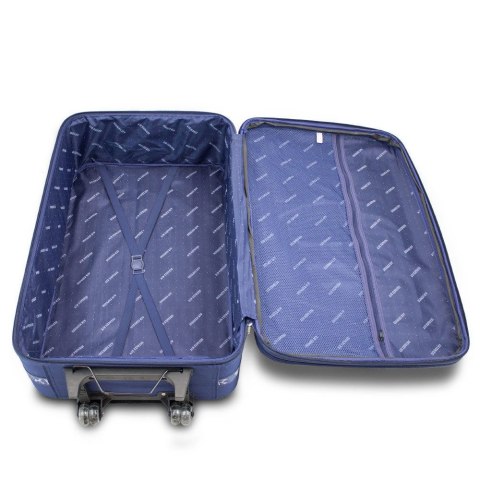 SET Walizka materiałowa niebieska lekka 3 szt SET Walizka materiałowa niebieska lekka 3 szt