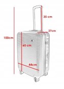 Komplet walizek podróżnych na kółkach XL+L CZARNE