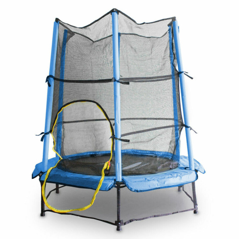 TRAMPOLINA DZIECIĘCA DLA DZIECI 140CM DO DOMU OGRODU Z OSŁONĄ I SIATKĄ TRAMPOLINA DZIECIĘCA DLA DZIECI 140CM DO DOMU OGRODU Z OSŁONĄ I SIATKĄ