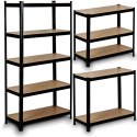 Regał metalowy magazynowy 180 x 90 x 40 cm Humberg HR-813 czarny Regał metalowy magazynowy 180 x 90 x 40 cm Humberg HR-813 czarny