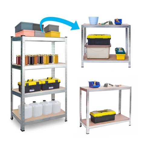 Regał metalowy magazynowy zestaw 2 szt 180 x 90 x 40 cm Humberg HR-812 Regał metalowy magazynowy zestaw 2 szt 180 x 90 x 40 cm Humberg HR-812