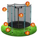 Trampolina ogrodowa dla dzieci 140 cm 4,5ft Neo-Sport