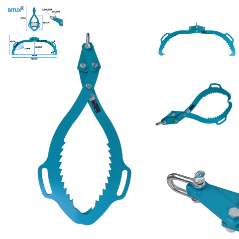 CHWYTAK DO DREWNA 760MM 1500KG KLESZCZE SZCZYPCE DO DRZEWA SAMOZACISKOWY