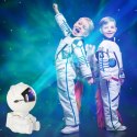 Projektor gwiazd lampka nocna astronauta na pilot biała