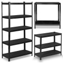 Regał metalowy magazynowy 180 x 90 x 40 cm Humberg HR-851 czarny Regał metalowy magazynowy 180 x 90 x 40 cm Humberg HR-851 czarny