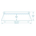 Basen ogrodowy rozporowy 244 x 61 cm 9w1 Bestway 57450 Basen ogrodowy rozporowy 244 x 61 cm 9w1 Bestway 57450
