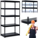 Regał metalowy magazynowy 183 x 90 x 45 cm Humberg HR-700 czarny Regał metalowy magazynowy 183 x 90 x 45 cm Humberg HR-700 czarny
