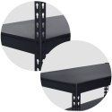Regał metalowy magazynowy 183 x 90 x 45 cm Humberg HR-700 czarny Regał metalowy magazynowy 183 x 90 x 45 cm Humberg HR-700 czarny