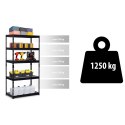 Regał metalowy magazynowy 183 x 90 x 45 cm Humberg HR-700 czarny Regał metalowy magazynowy 183 x 90 x 45 cm Humberg HR-700 czarny